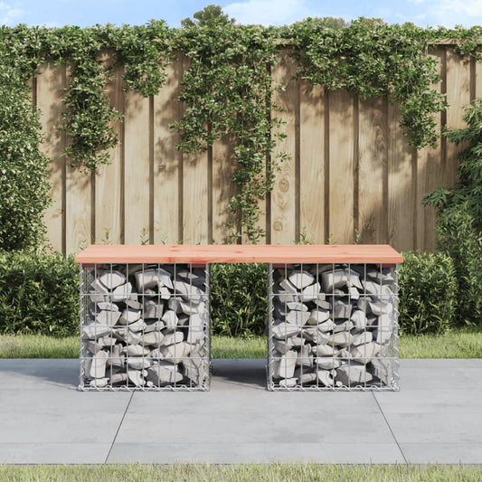 Panca da Giardino Design Gabbione 103x44x42 cm Massello Douglas | homemem39