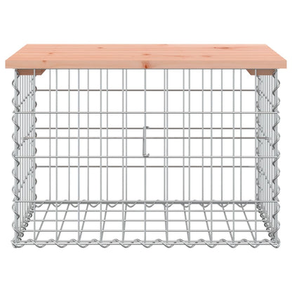 Panca da Giardino Design Gabbione 63x44x42 cm Massello Douglas