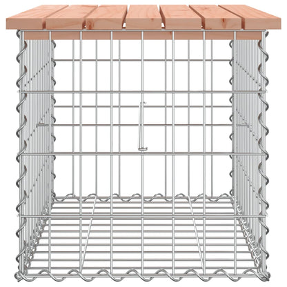 Panca da Giardino Design Gabbione 63x44x42 cm Massello Douglas
