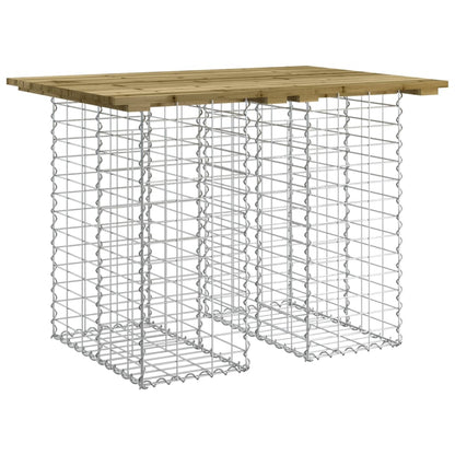 Tavolo da giardino gabbione design 100x70x72 cm