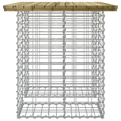Tavolo da giardino gabbione design 100x70x72 cm