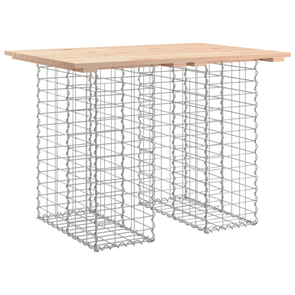 Tavolo da giardino in gabbione design 100x70x72 cm