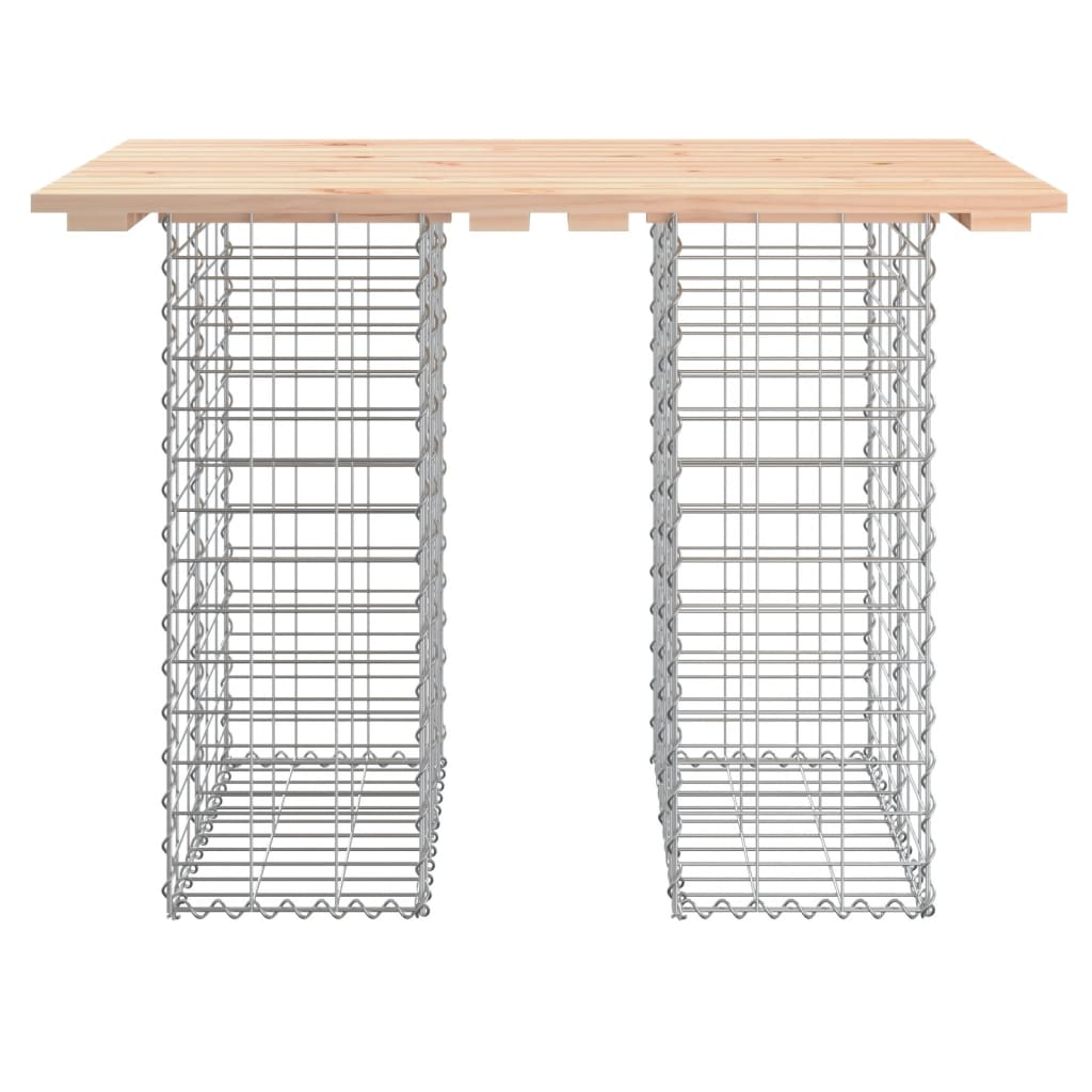 Tavolo da giardino in gabbione design 100x70x72 cm