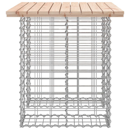 Tavolo da giardino in gabbione design 100x70x72 cm