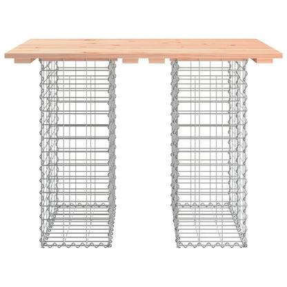 Tavolo da giardino in gabbione design 100x70x72 cm in legno massello Douglas | homemem39