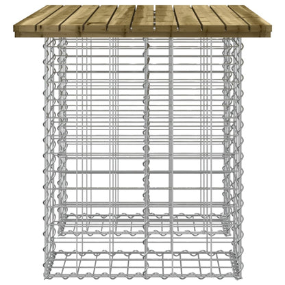Tavolo da giardino gabbione design 100x70x72 cm