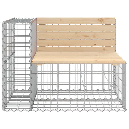Panca Giardino Design Gabbione 92x71x65,5 cm Massello di Pino | homemem39