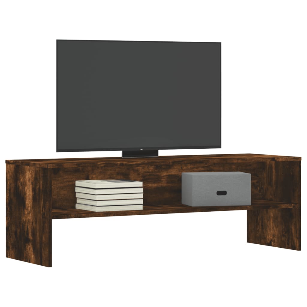 Smoked Oak TV cabinet 120x40x40 cm in plywood