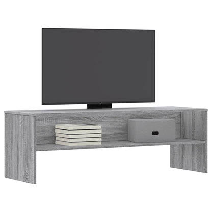 Sonoma Gray TV Stand 120x40x40 cm in Multilayer Wood