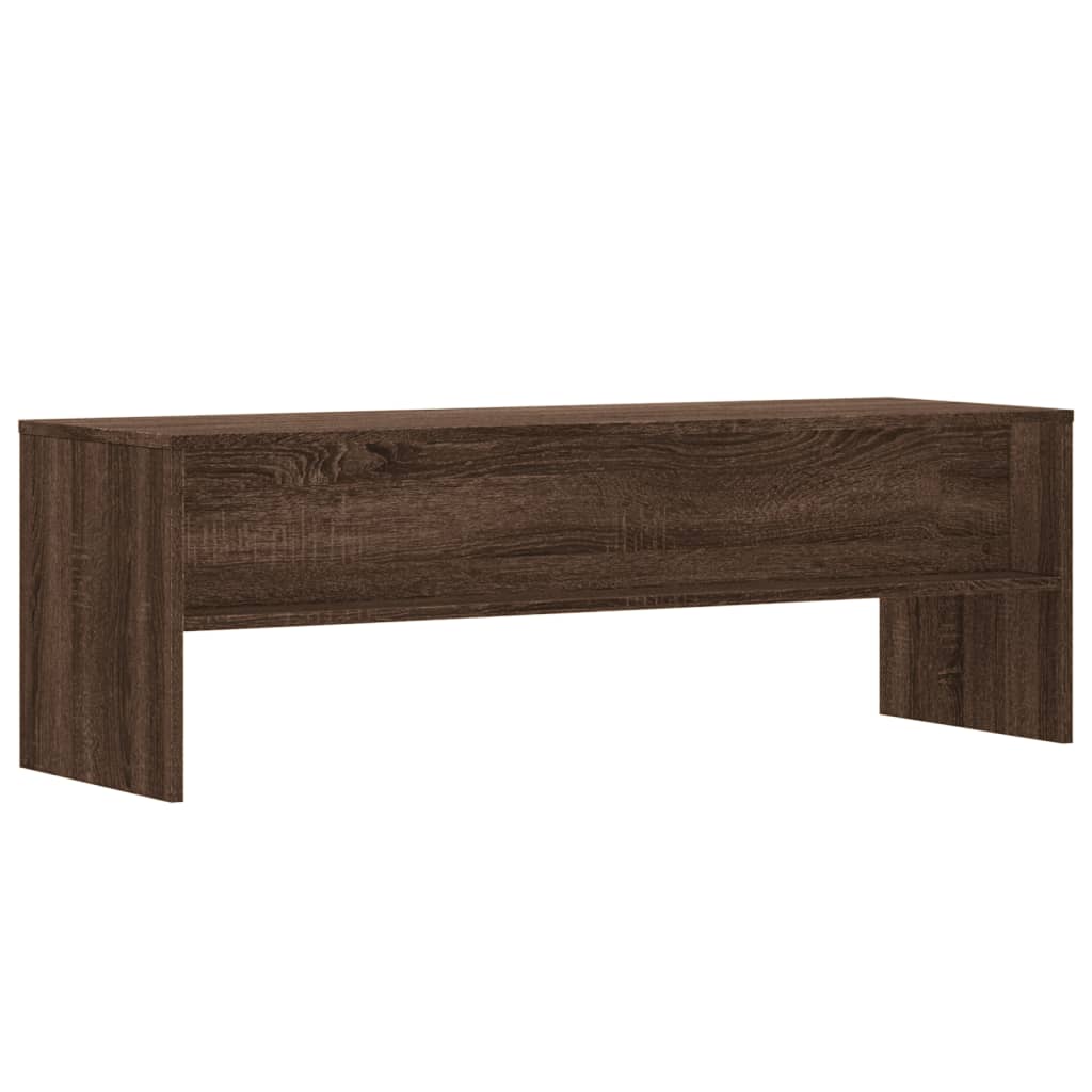 Brown Oak TV Cabinet 120x40x40 cm in Multilayer Wood