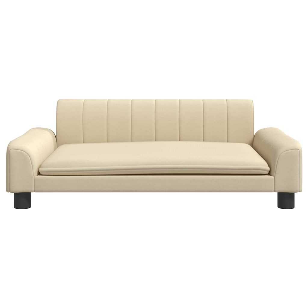 Divano per Bambini Crema 90x53x30 cm in Tessuto | homemem39