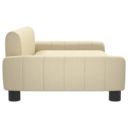 Divano per Bambini Crema 90x53x30 cm in Tessuto | homemem39