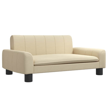 Divano per Bambini Crema 70x45x30 cm in Tessuto | homemem39