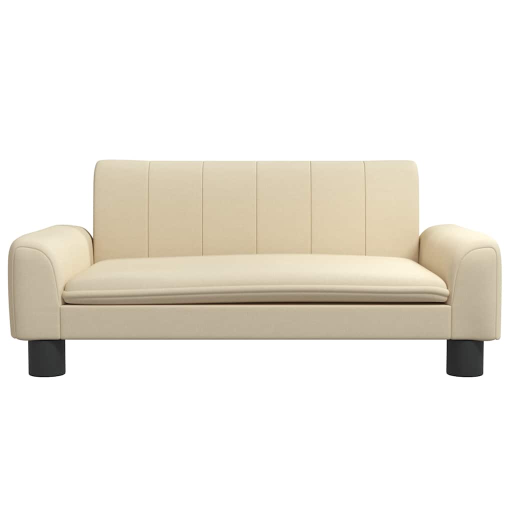 Divano per Bambini Crema 70x45x30 cm in Tessuto | homemem39