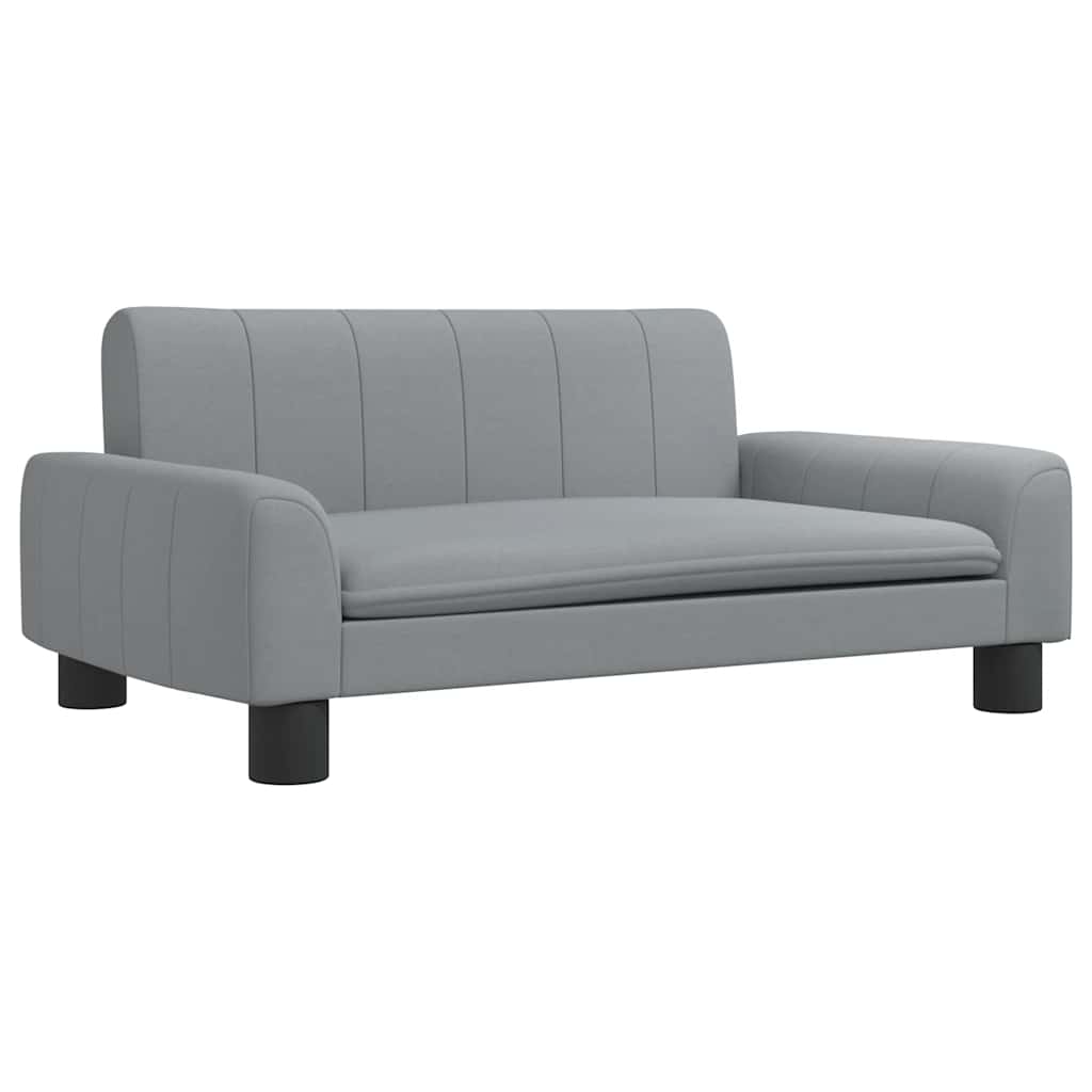 Divano per Bambini Grigio Chiaro 70x45x30 cm in Tessuto | homemem39