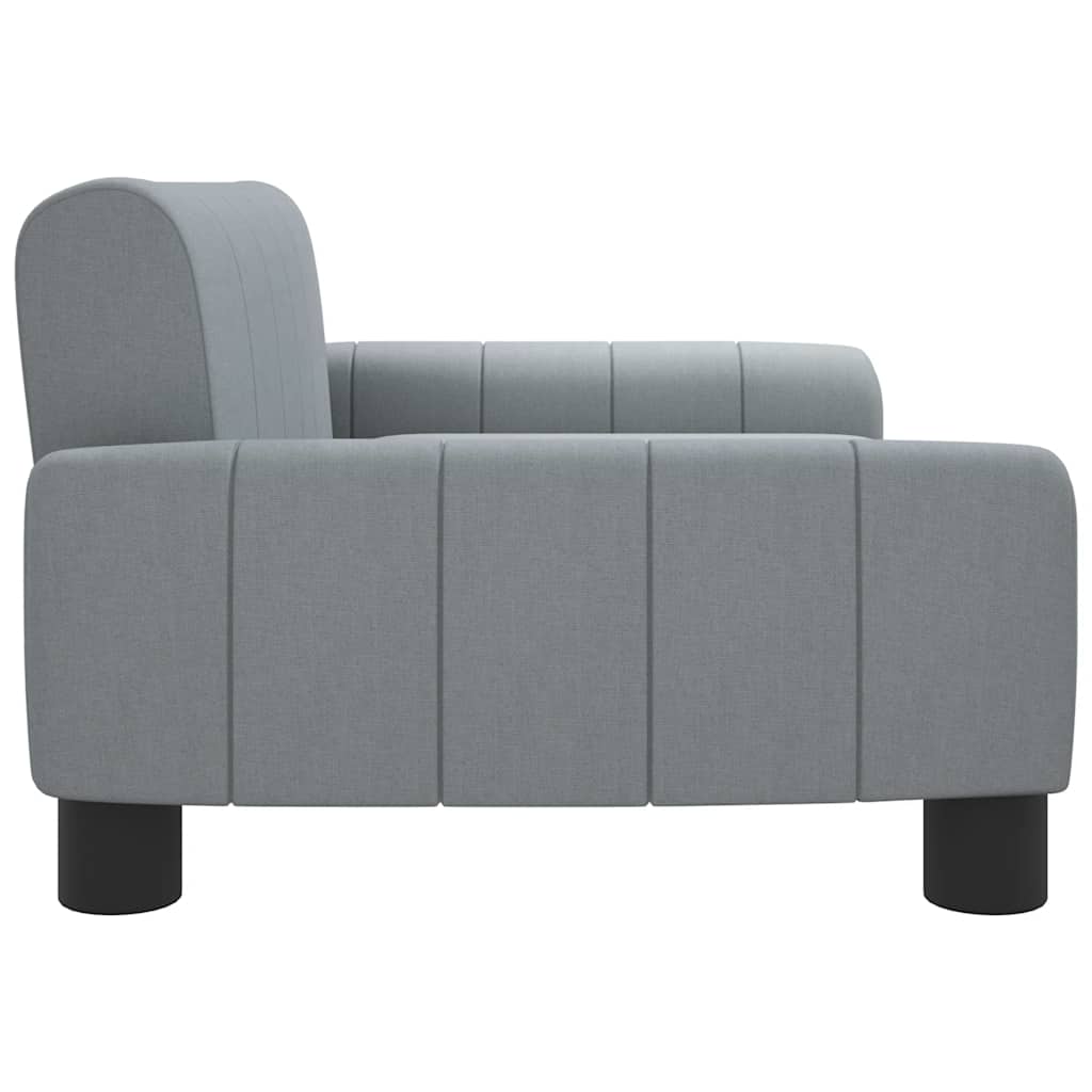 Divano per Bambini Grigio Chiaro 70x45x30 cm in Tessuto | homemem39