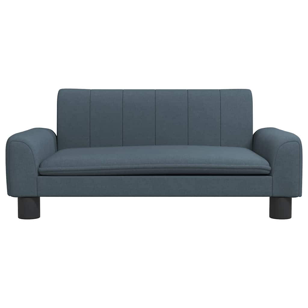 Divano per Bambini Grigio Scuro 70x45x30 cm in Tessuto | homemem39