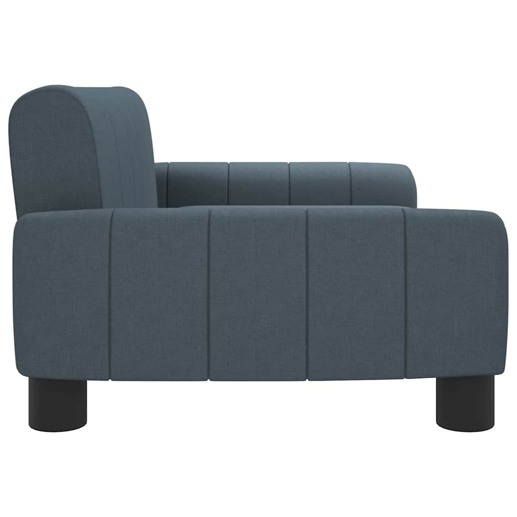 Divano per Bambini Grigio Scuro 70x45x30 cm in Tessuto | homemem39