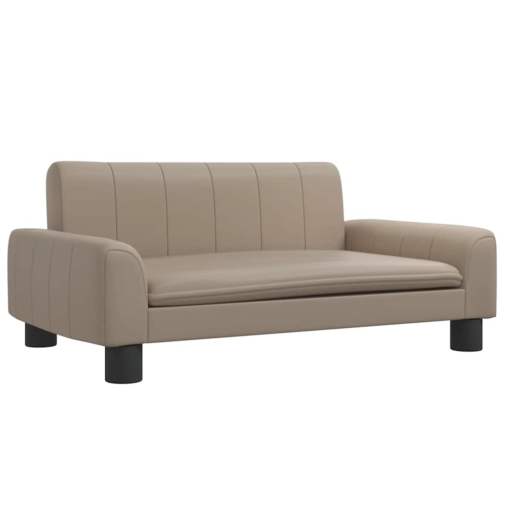 Divano per Bambini Cappuccino 70x45x30 cm in Similpelle | homemem39