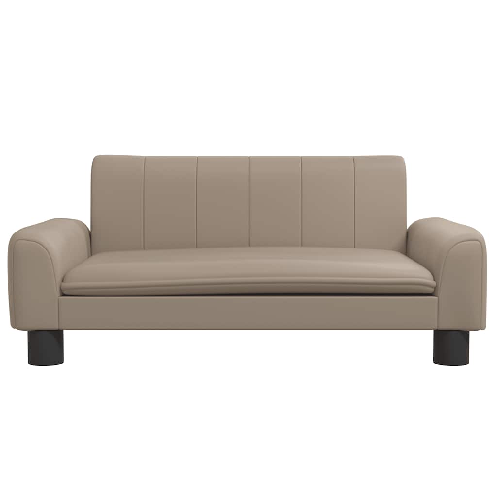 Divano per Bambini Cappuccino 70x45x30 cm in Similpelle | homemem39
