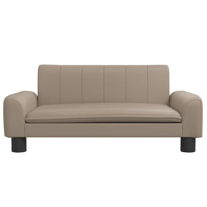 Divano per Bambini Cappuccino 70x45x30 cm in Similpelle | homemem39