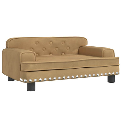 Divano per Bambini Marrone 70x45x30 cm in Velluto