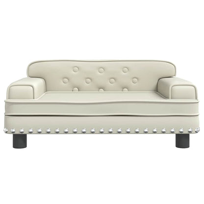 Divano per Bambini Crema 70x45x30 cm in Similpelle | homemem39