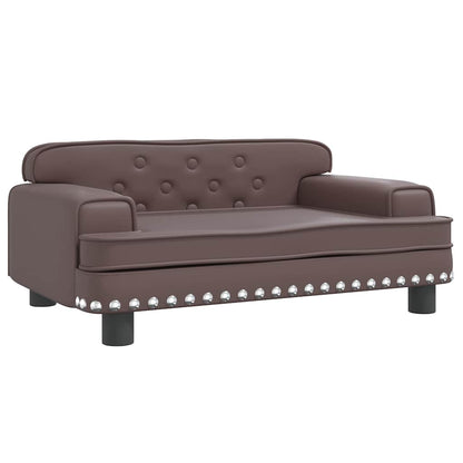 Divano per Bambini Marrone 70x45x30 cm in Similpelle