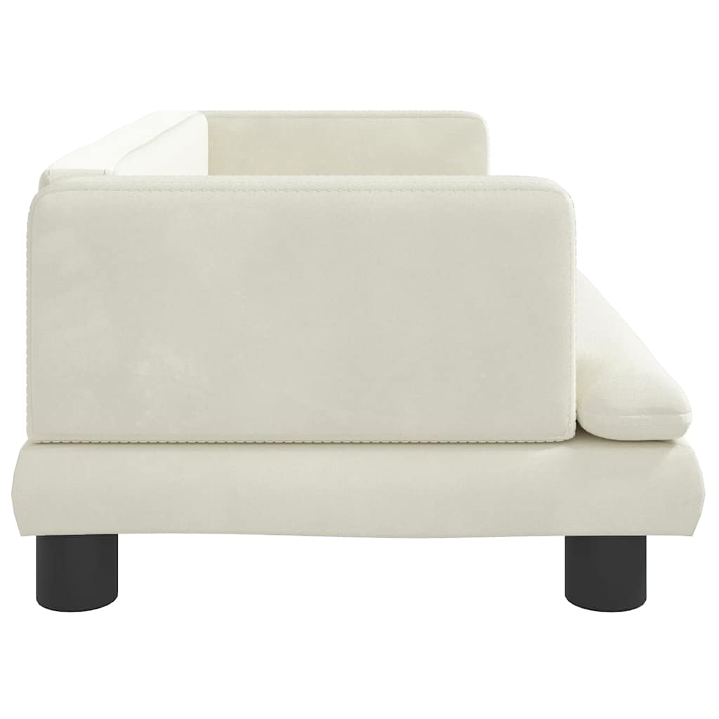 Divano per Bambini Crema 80x45x30 cm in Velluto | homemem39