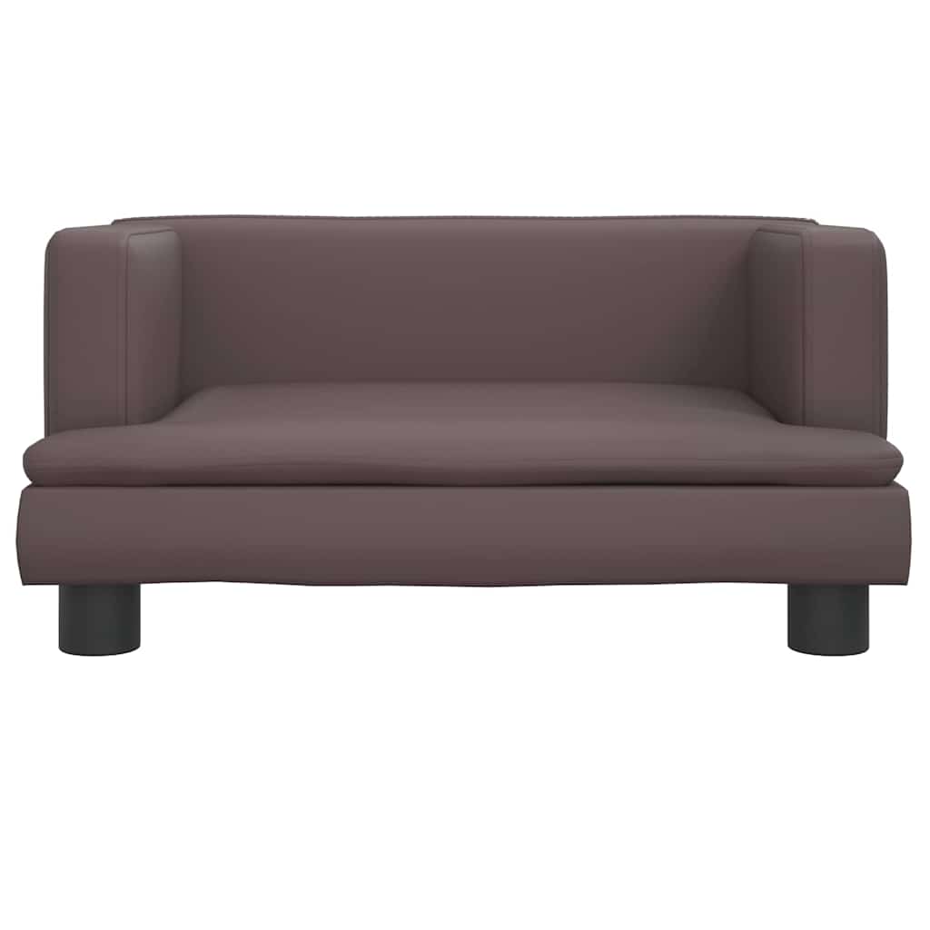 Divano per Bambini Marrone 60x40x30 cm in Similpelle | homemem39