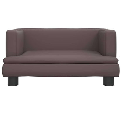 Divano per Bambini Marrone 60x40x30 cm in Similpelle | homemem39