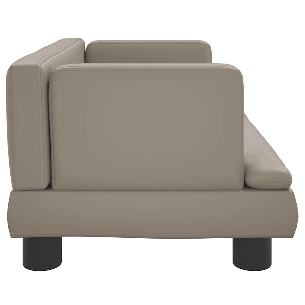 Divano per Bambini Cappuccino 60x40x30 cm in Similpelle | homemem39