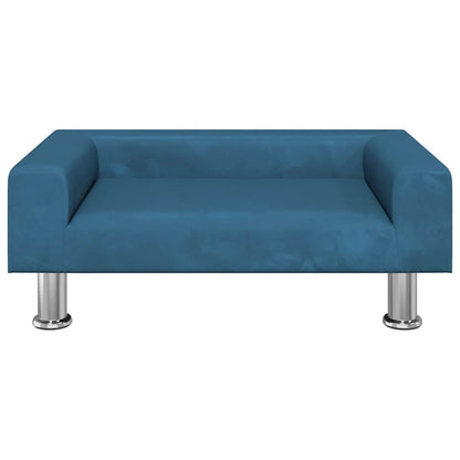 Divano per Bambini Blu 70x45x26,5 cm in Velluto