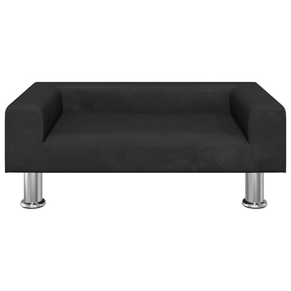 Divano per Bambini Nero 70x45x26,5 cm in Velluto