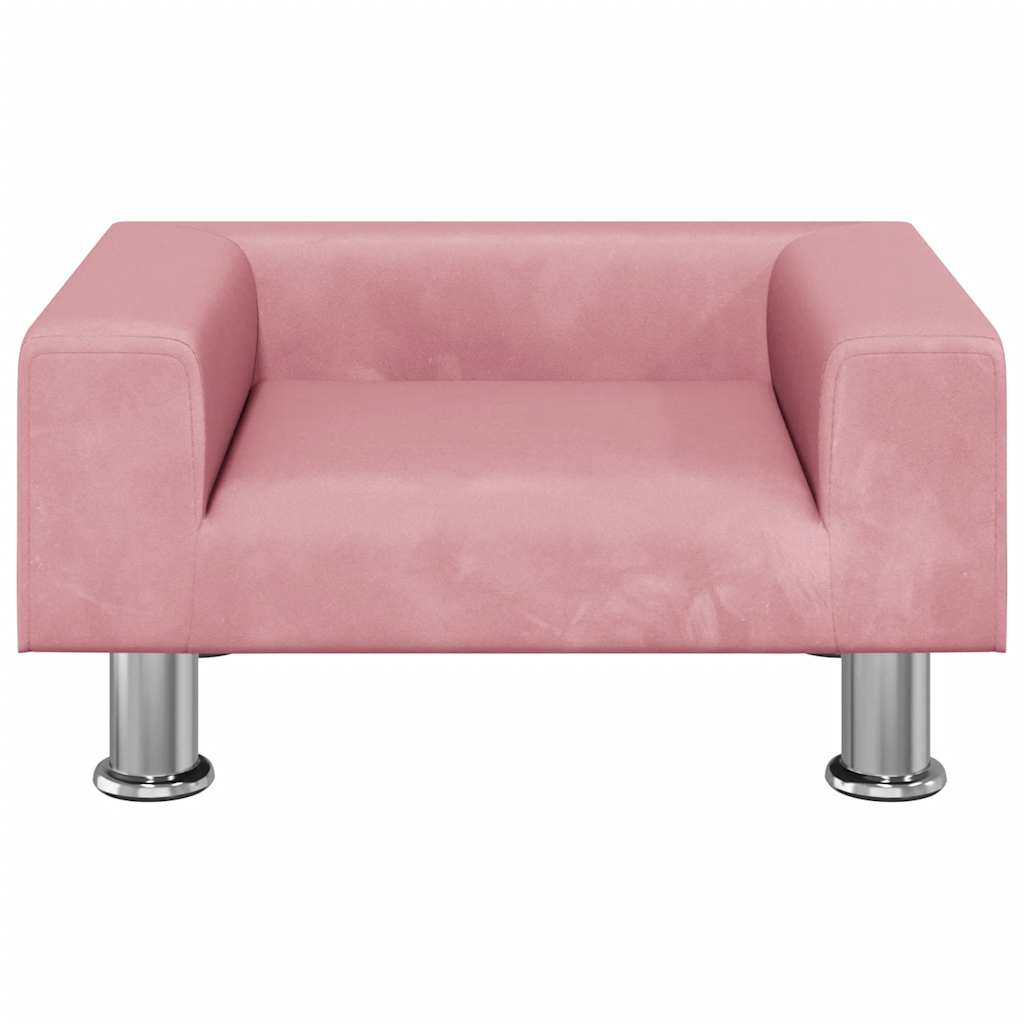 Divano per Bambini Rosa 50x40x26,5 cm in Velluto | homemem39