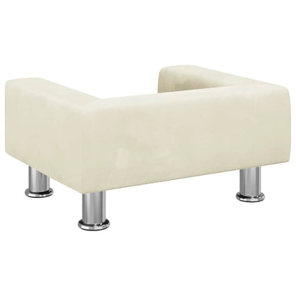 Divano per Bambini Crema 50x40x26,5 cm in Velluto | homemem39