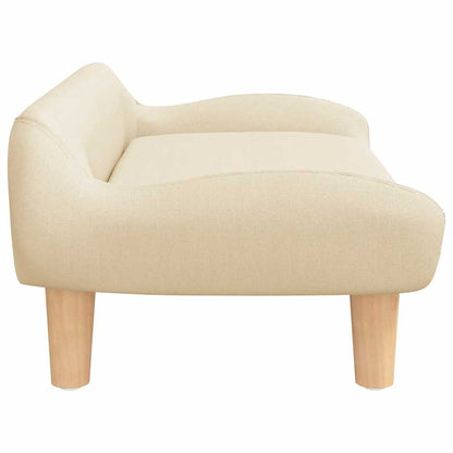 Divano per Bambini Crema 70x40x24 cm in Tessuto