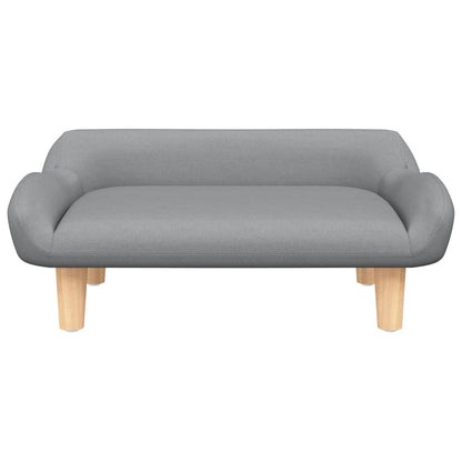 Divano per Bambini Grigio Chiaro 70x40x24 cm in Tessuto