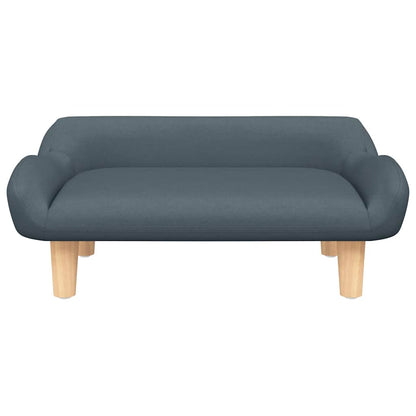 Divano per Bambini Grigio Scuro 70x40x24 cm in Tessuto | homemem39