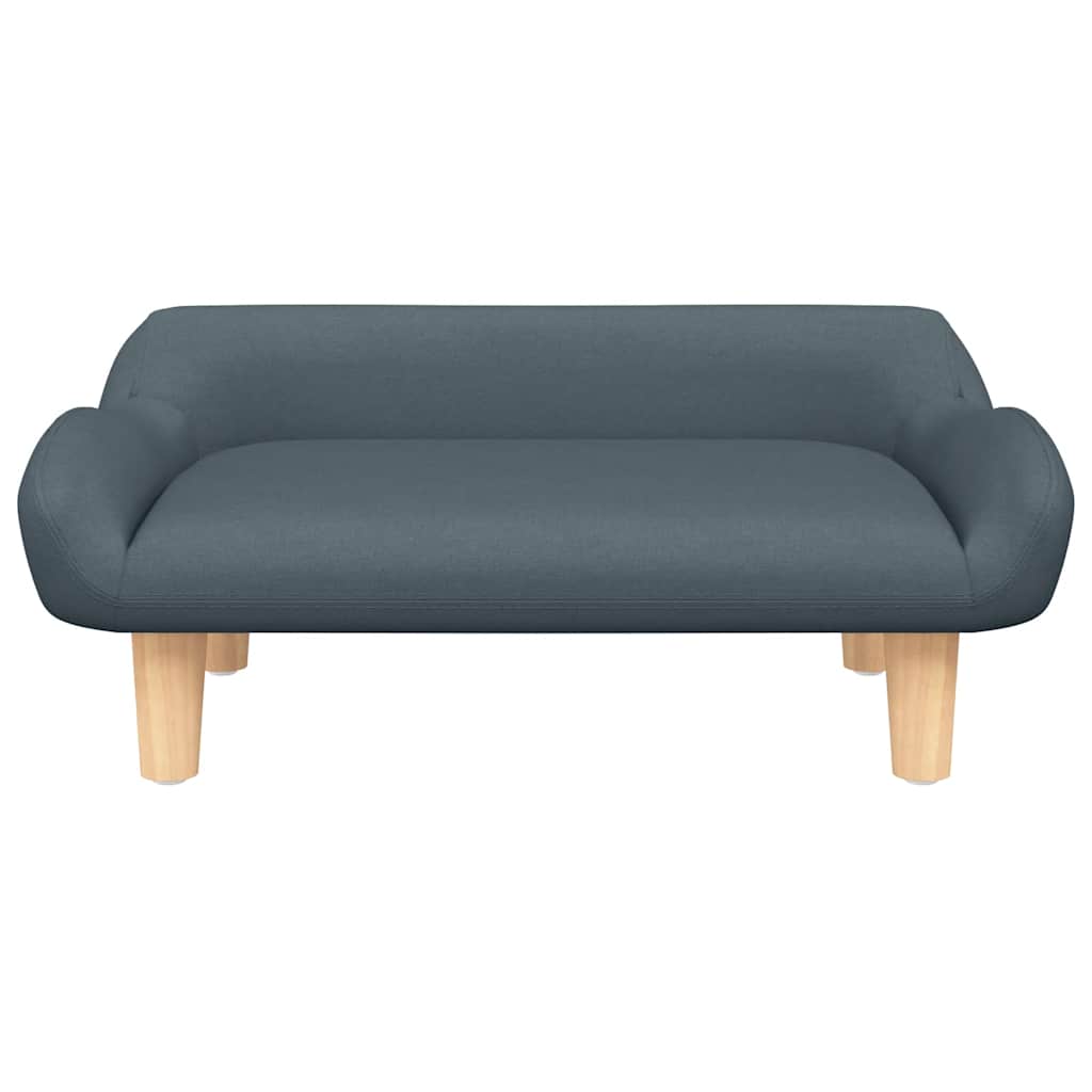 Divano per Bambini Grigio Scuro 70x40x24 cm in Tessuto