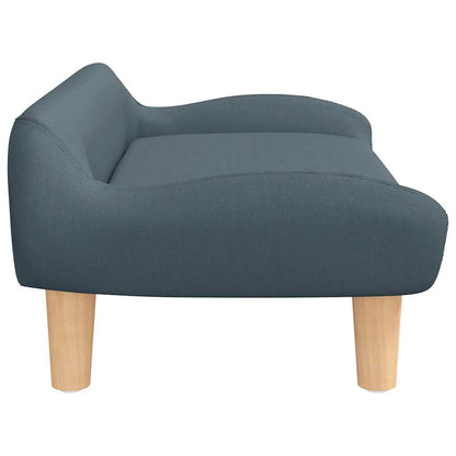 Divano per Bambini Grigio Scuro 70x40x24 cm in Tessuto