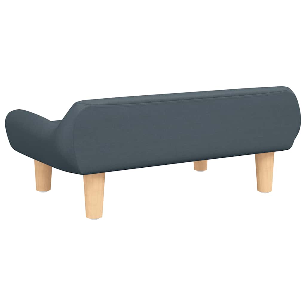 Divano per Bambini Grigio Scuro 70x40x24 cm in Tessuto | homemem39