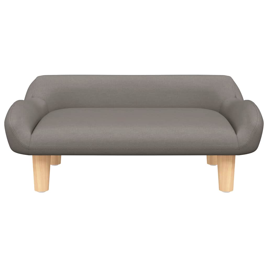 Divano per Bambini Tortora 70x40x24 cm in Tessuto