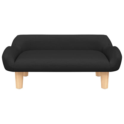 Divano per Bambini Nero 70x40x24 cm in Tessuto