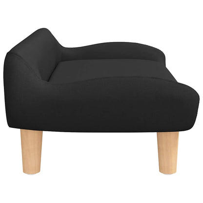 Divano per Bambini Nero 70x40x24 cm in Tessuto