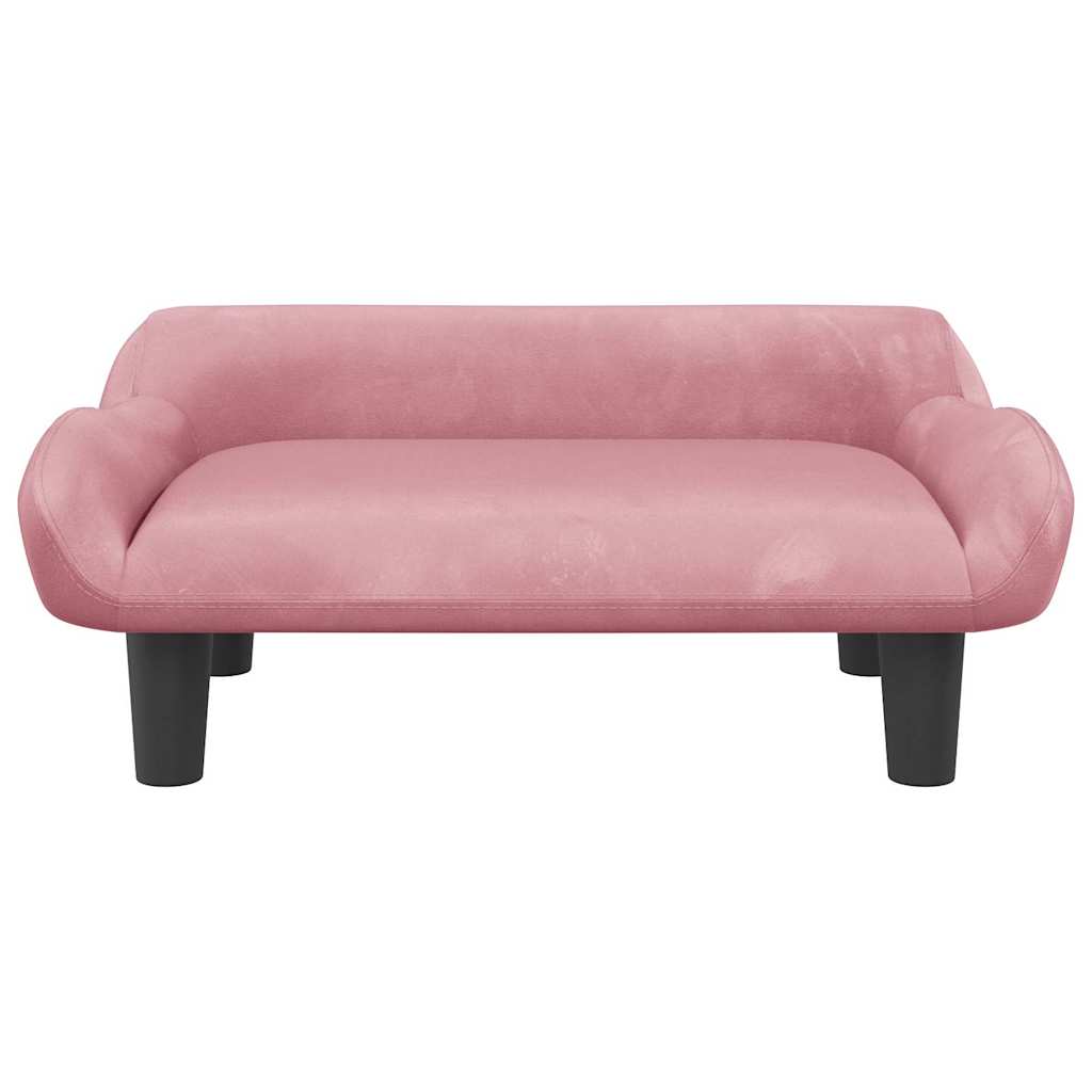 Divano per Bambini Rosa 70x40x24 cm in Velluto | homemem39
