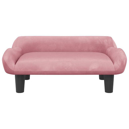 Divano per Bambini Rosa 70x40x24 cm in Velluto | homemem39