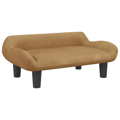 Divano per Bambini Marrone 70x40x24 cm in Velluto | homemem39