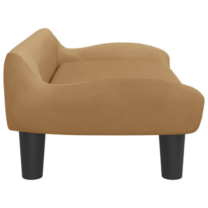 Divano per Bambini Marrone 70x40x24 cm in Velluto