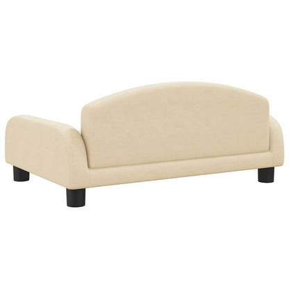 Divano per Bambini Crema 70x45x30 cm in Tessuto | homemem39